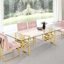 Meridian Furniture Pierre Velvet Dining Chair Set Of 2