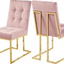 Meridian Furniture Pierre Velvet Dining Chair Set Of 2