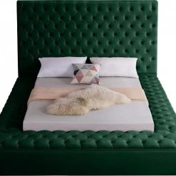 Meridian Furniture Bliss Velvet Bed Bedroom