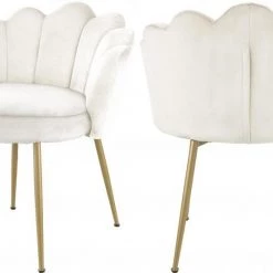 Meridian Furniture Claire Velvet Accent Chair / Dining Chair Set Of 2