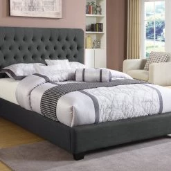 Coaster Chloe Tufted Upholstered Bed Bedroom