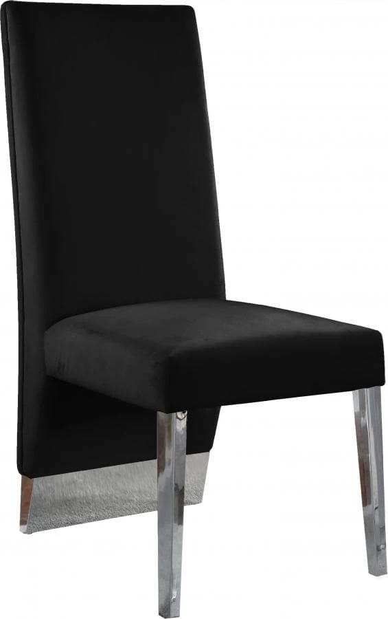 Meridian Furniture Dining Room Porsha Velvet Dining Chair Set Of 2