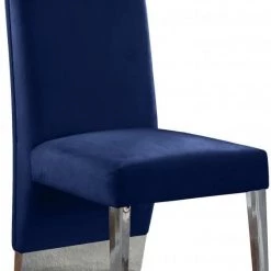 Meridian Furniture Dining Room Porsha Velvet Dining Chair Set Of 2