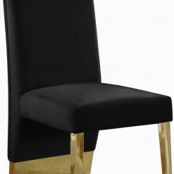 Meridian Furniture Porsha Velvet Dining Chair Set Of 2 Dining Room