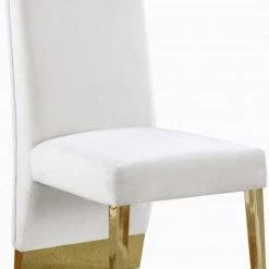 Meridian Furniture Porsha Velvet Dining Chair Set Of 2 Dining Room