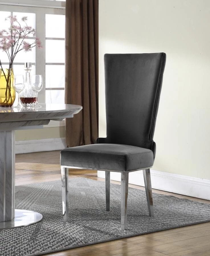 Meridian Furniture Serafina Velet Dining Chair Set Of 2