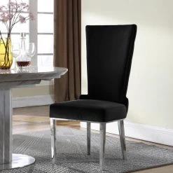 Meridian Furniture Serafina Velet Dining Chair Set Of 2