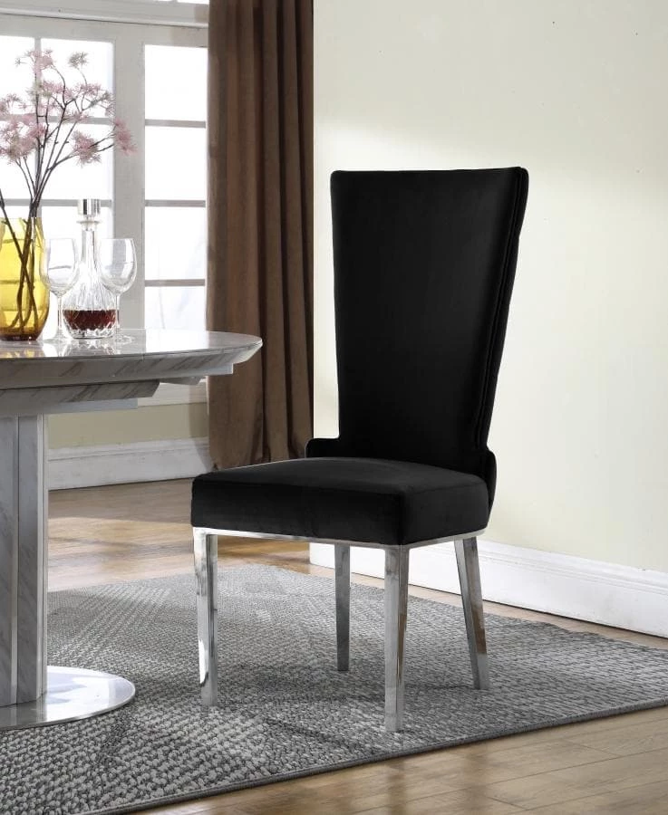Meridian Furniture Serafina Velet Dining Chair Set Of 2