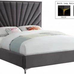 Meridian Furniture Eclipse Velvet Bed