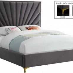 Meridian Furniture Eclipse Velvet Bed