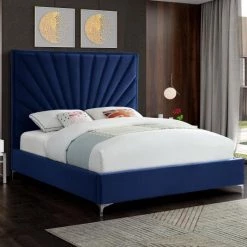 Meridian Furniture Eclipse Velvet Bed