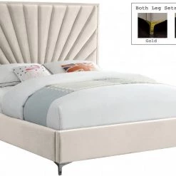 Meridian Furniture Eclipse Velvet Bed