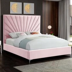 Meridian Furniture Eclipse Velvet Bed