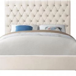 Meridian Furniture Bedroom Cruz Velvet Bed