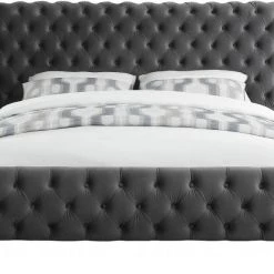 Meridian Furniture Delano Velvet Bed