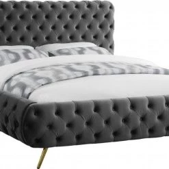 Meridian Furniture Delano Velvet Bed