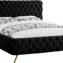 Meridian Furniture Delano Velvet Bed