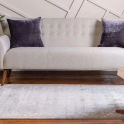 Uniqueloom Light Blue New Classical Rectangle Rug