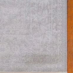 Uniqueloom Light Blue New Classical Rectangle Rug