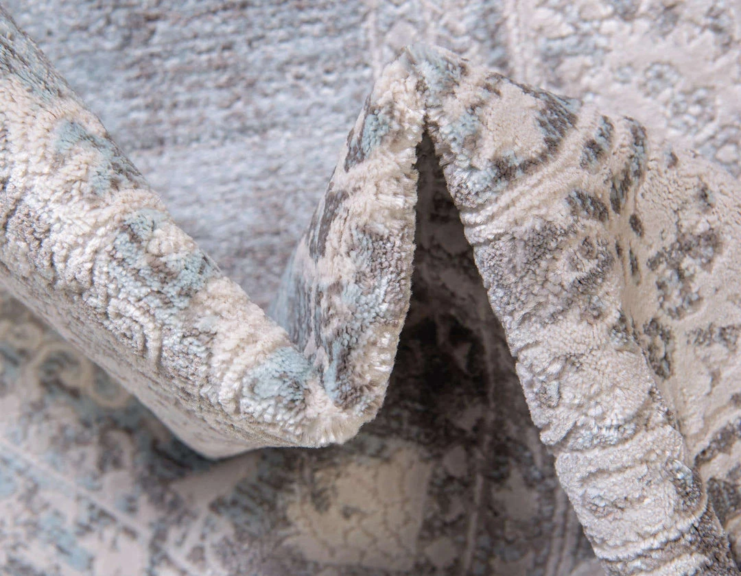 Uniqueloom Light Blue 2' 7 X 10' New Classical Runner Rug