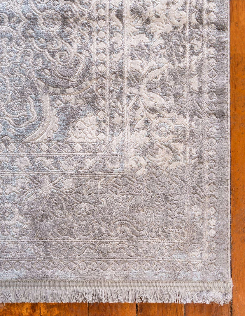 Uniqueloom Light Blue 2' 7 X 10' New Classical Runner Rug