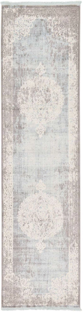 Uniqueloom Light Blue 2' 7 X 10' New Classical Runner Rug