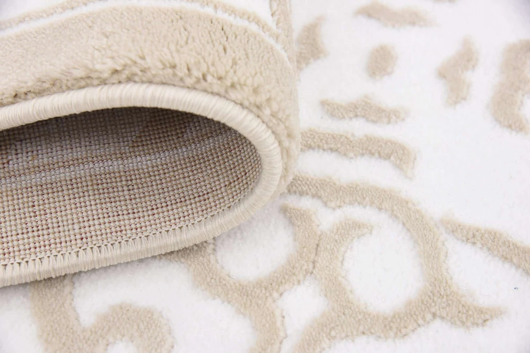 Uniqueloom Rushmore Rectangle Snow White Rug Home Decor