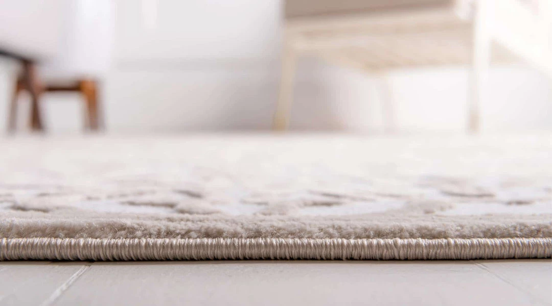 Uniqueloom Rushmore Rectangle Snow White Rug Home Decor