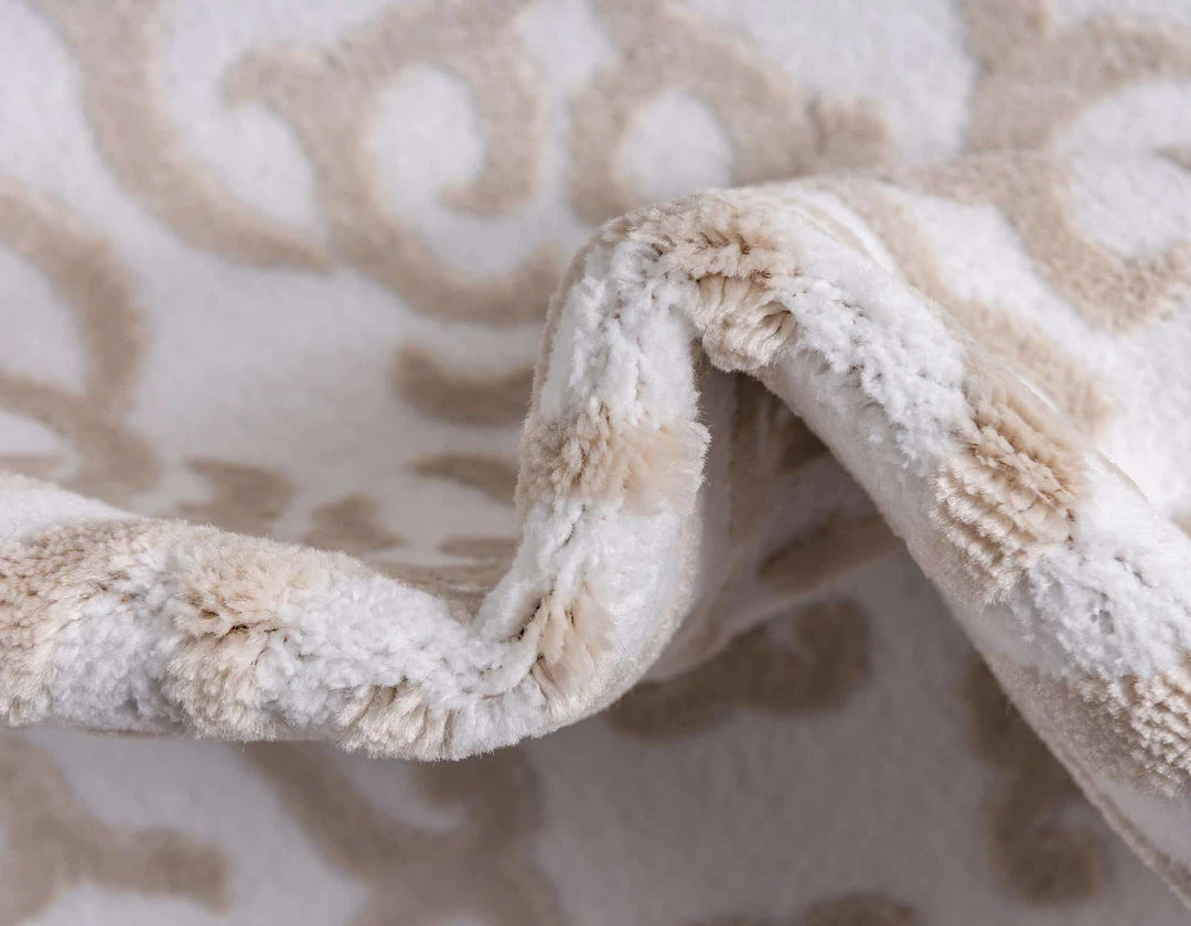 Uniqueloom Rushmore Rectangle Snow White Rug Home Decor