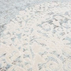 Uniqueloom Light Blue New Classical Square Rug