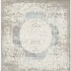 Uniqueloom Light Blue New Classical Square Rug