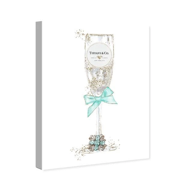 Oliver Gal Delicate Royal Bubbly Champagne