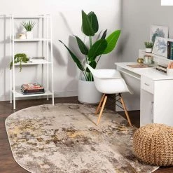 Uniqueloom Helios Ivory Beige Rug