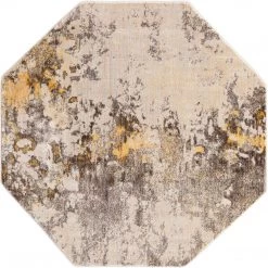 Uniqueloom Helios Ivory Beige Rug