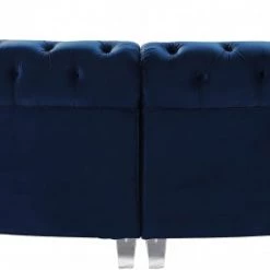 Meridian Furniture Anabella Modular 4 Piece Velvet Sectional Living Room