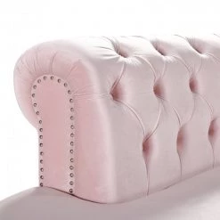 Meridian Furniture Anabella Modular 4 Piece Velvet Sectional Living Room