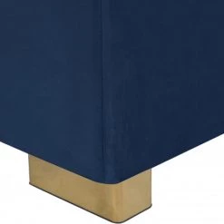 Meridian Furniture Living Room Presley 3 Piece Velvet Sectional