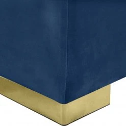 Meridian Furniture Living Room Presley 3 Piece Velvet Sectional