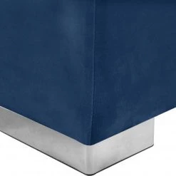 Meridian Furniture Living Room Presley 3 Piece Velvet Sectional