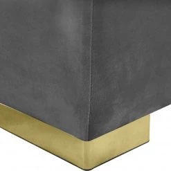 Meridian Furniture Living Room Presley 3 Piece Velvet Sectional