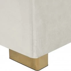 Meridian Furniture Living Room Presley 3 Piece Velvet Sectional