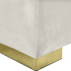 Meridian Furniture Living Room Presley 3 Piece Velvet Sectional