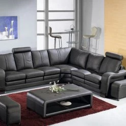 VIG Living Room Divani Casa 3330 - Modern Leather Sectional Sofa Set