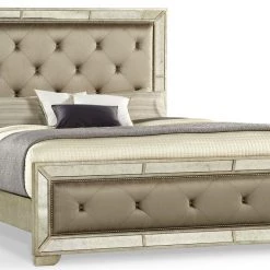 Best Master Furniture Ava Mirrored Bed