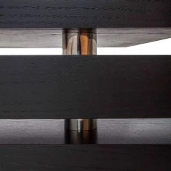 VIG Living Room Modrest Linden Modern Oak Coffee Table By Hollywood Glam