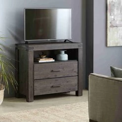 Modus Furniture Meadow Media Chest Graphite