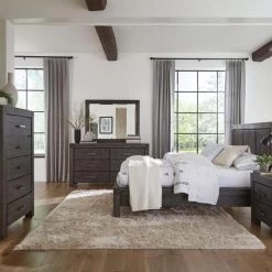 Modus Furniture Beds & Headboards Meadow Platform Bed Graphite