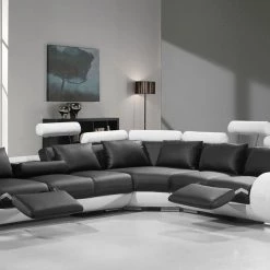 VIG Divani Casa 4087 - Modern Bonded Leather Sectional Sofa