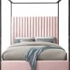Meridian Furniture Jax Velvet Bed Beds & Headboards