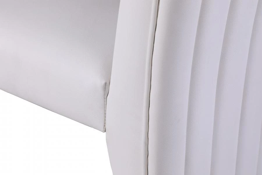 Meridian Furniture Porsha Faux Leather Dining Chair Set Of 2